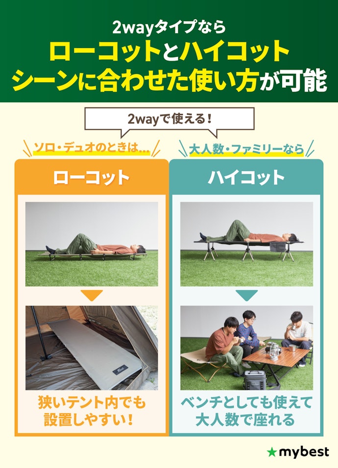 グループなど大人数でも使用するなら、2wayタイプの商品がおすすめ