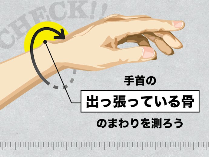 ベルトサイズはS〜Lまでさまざま。手首のサイズをチェックしてから購入しよう