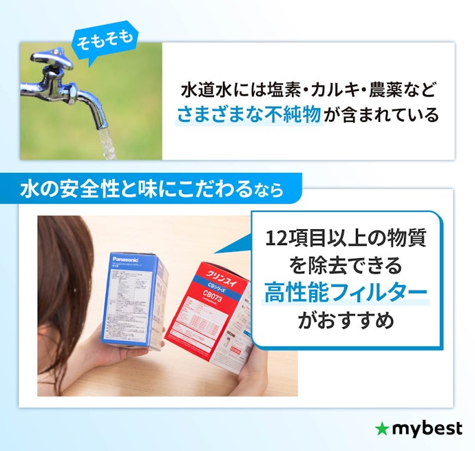 除去できる物質は「JIS12項目」を目安にチェック