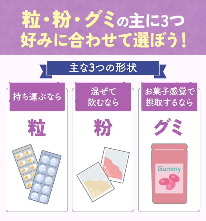 自分に合った飲みやすい商品を選ぼう