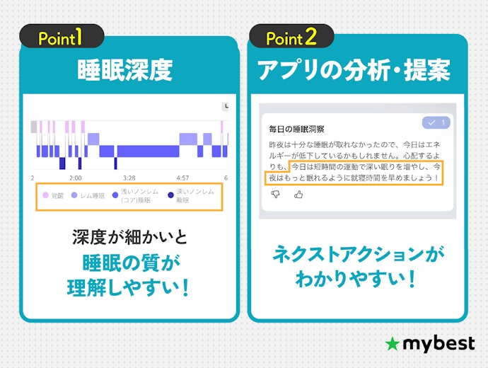 睡眠の記録がしやすいものを選ぼう