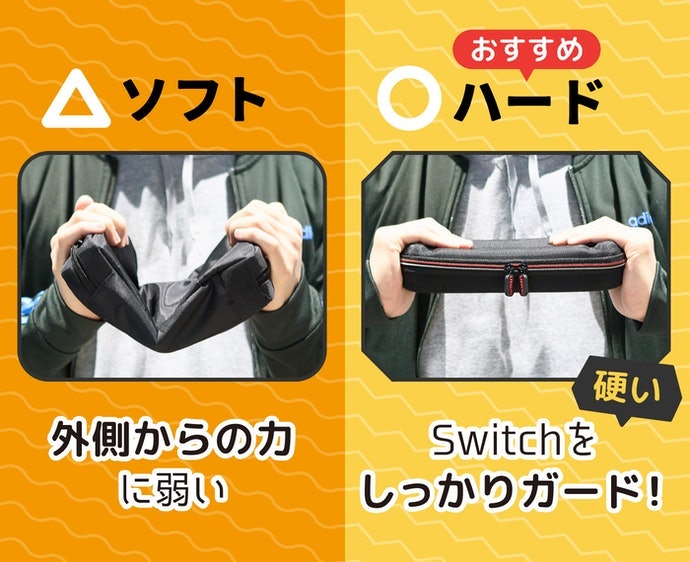 外部からの衝撃をしっかり防げるものがおすすめ