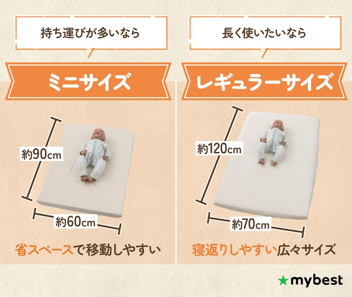 使用シーンに合わせてサイズを選ぼう
