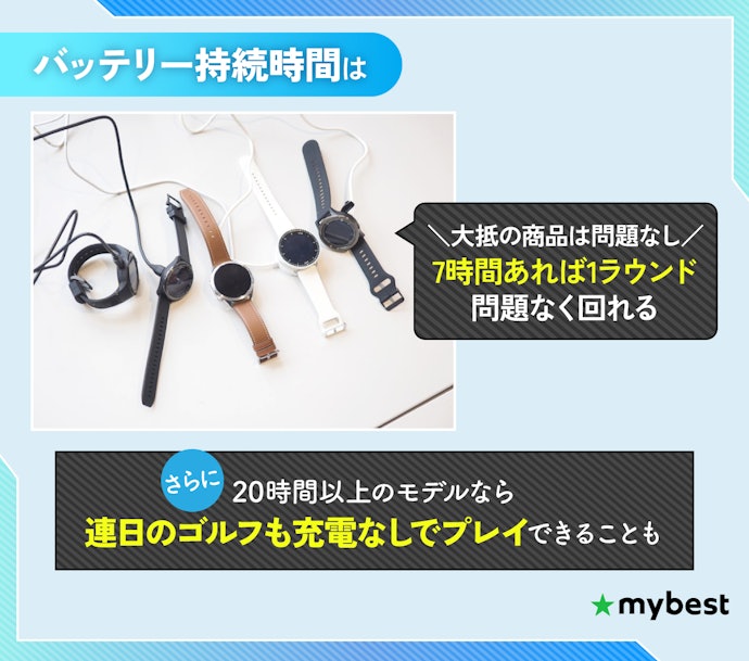 バッテリー持続時間をチェックしよう