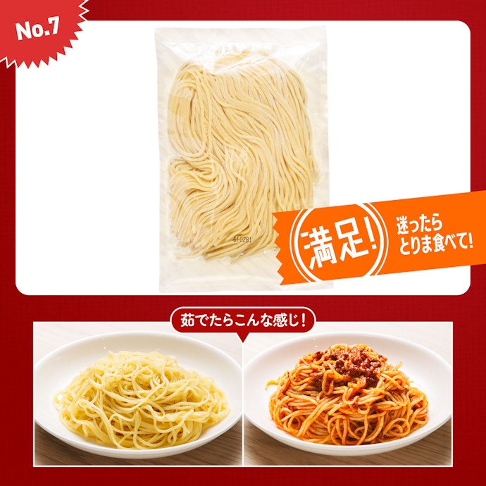【7位】麺屋どんまい「讃岐の生パスタ スパゲッティ」(800円)