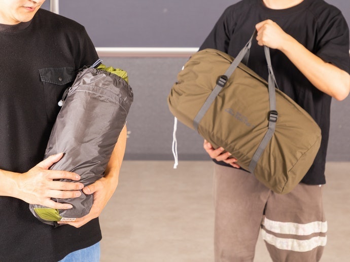 荷物の量が限られているなら携帯性も重要