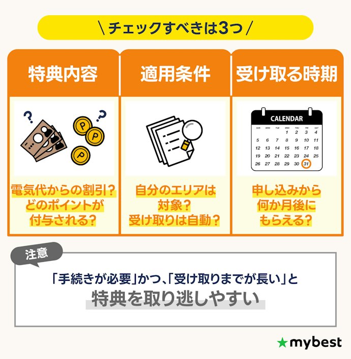 キャンペーンは受け取り条件を確認しよう。見落とすと特典を取り逃す