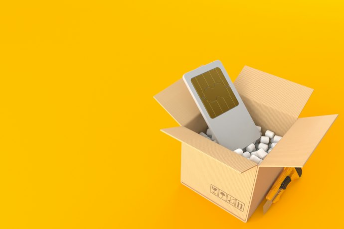 SIMカードを受け取る