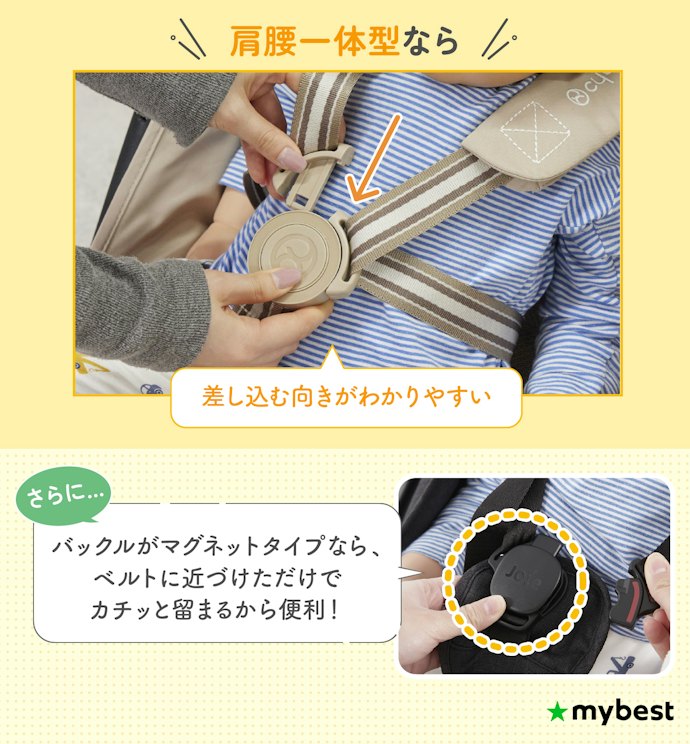 安全かつ簡単に着脱できる!ベルトの着脱のしやすさをチェック