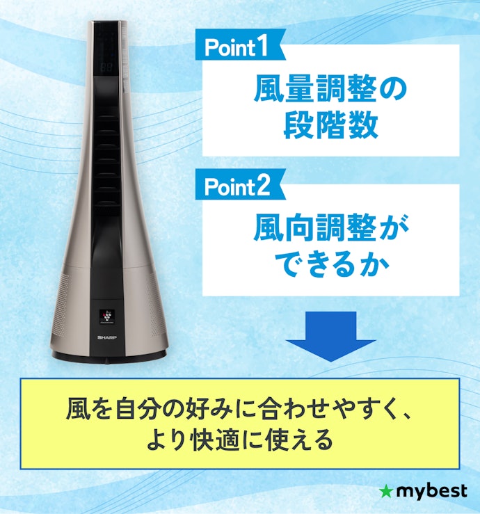 涼しさ・快適さが大切!風量・風向調整機能が充実したものを選ぼう
