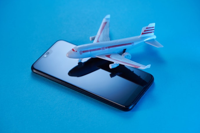 機内モードがONになっている