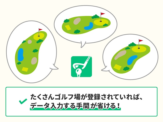 コースのデータ登録数が多いアプリがおすすめ