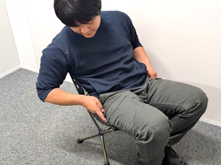 座り心地の良さ(軽量のアウトドアチェア)