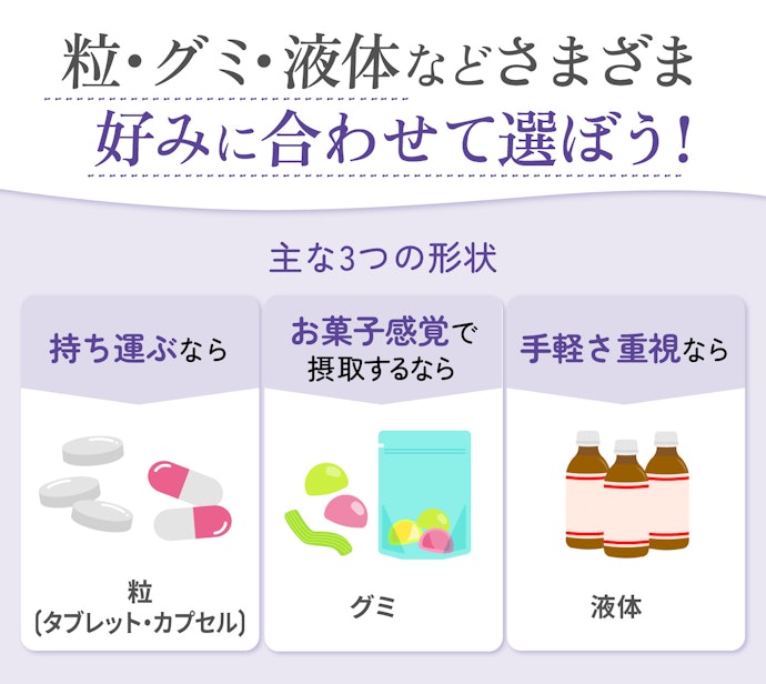 自分に合った続けやすい鉄分サプリを選ぼう