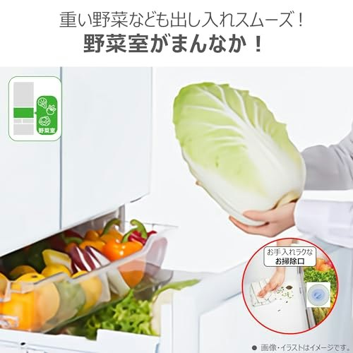 野菜室や冷凍庫の位置や容量をチェック!よく使う部屋が広く真ん中にあると快適