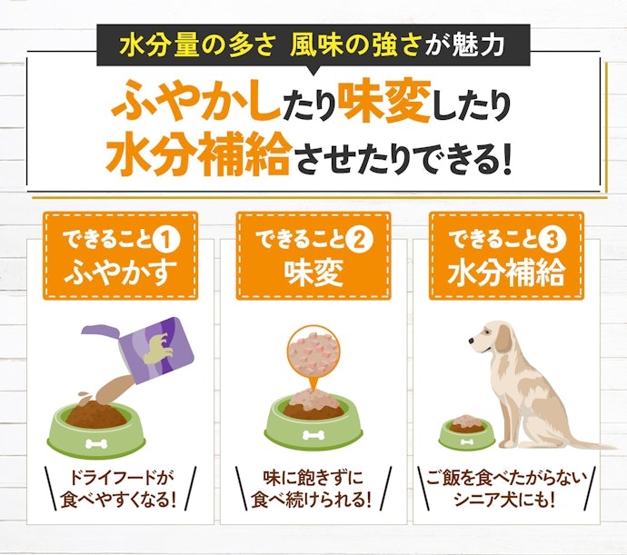 ウェットフードの活用方法は?