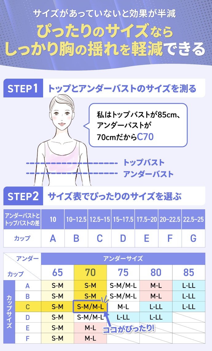 メーカー記載のサイズを見て慎重に選ぼう!