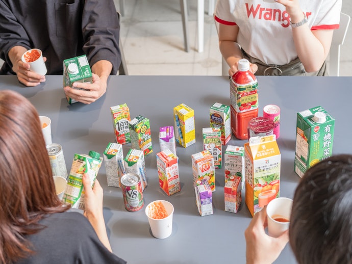 野菜本来の自然な甘みがおいしい。口当たりはザラッとしている