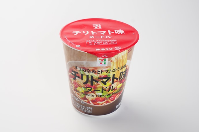 【11位(同率)】7プレミアム チリトマト味ヌードル(170円)