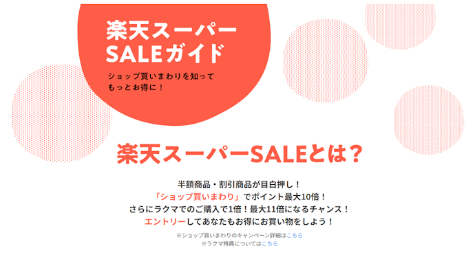 お買い物マラソンは、楽天スーパーセールと何が違うの?