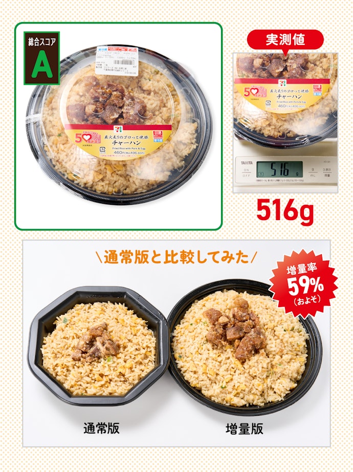 【2位(同率)】直火炙りのゴロっと焼豚チャーハン(参考価格:497円)