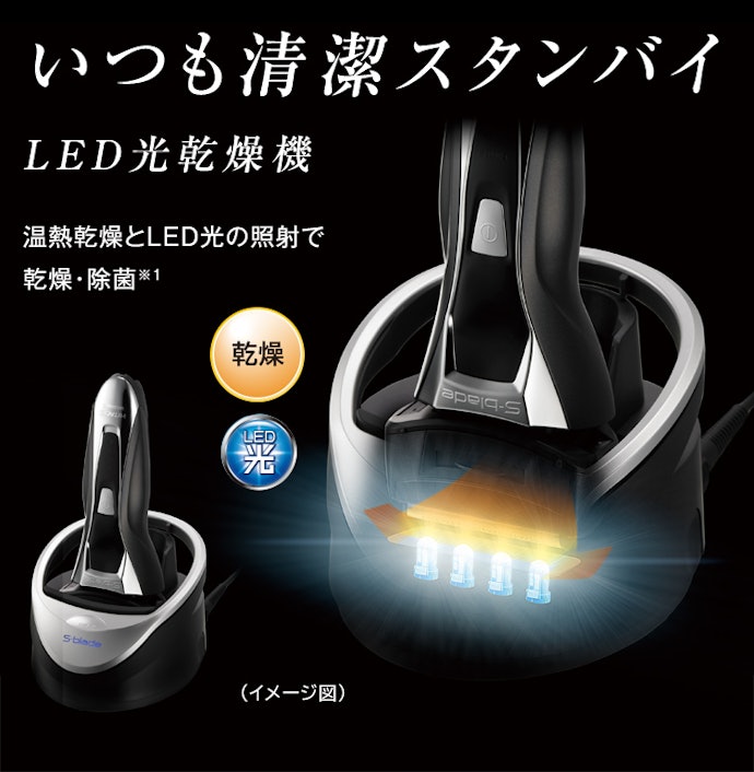 スマートにお手入れしたい人は、LED光乾燥機付きがおすすめ