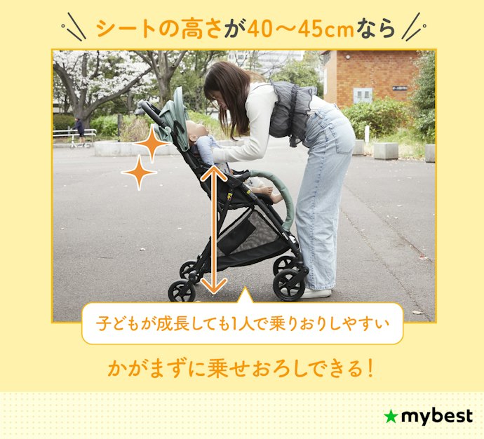 乗せおろしがしやすいシートの高さで選ぼう