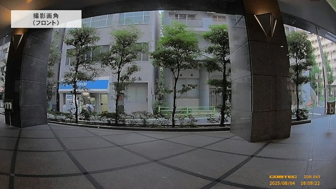 撮影画角の広さ【フロントカメラ・リアカメラ・車内カメラ】