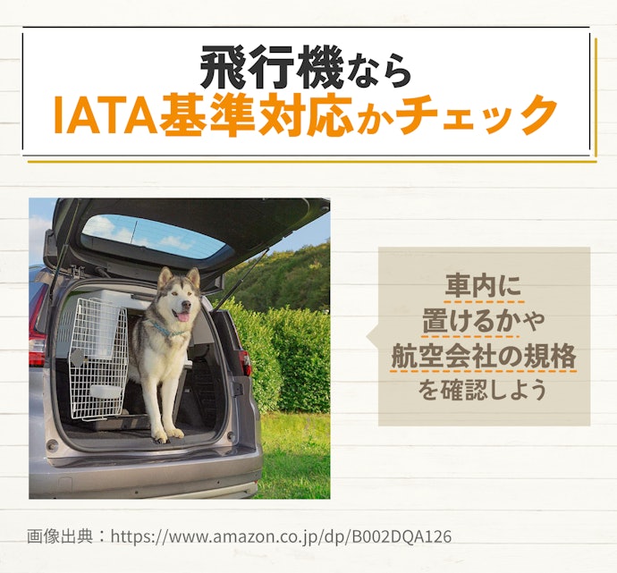車や飛行機に載せられるサイズか確認しよう