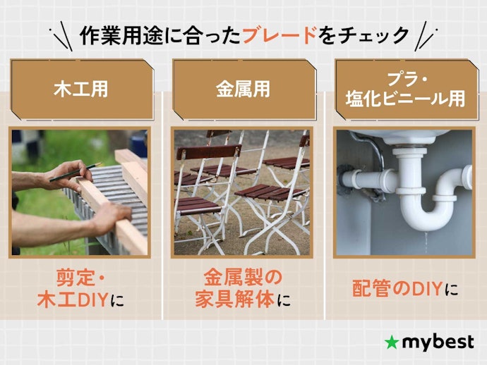 幅広い用途に対応するなら「ブレード」をチェック