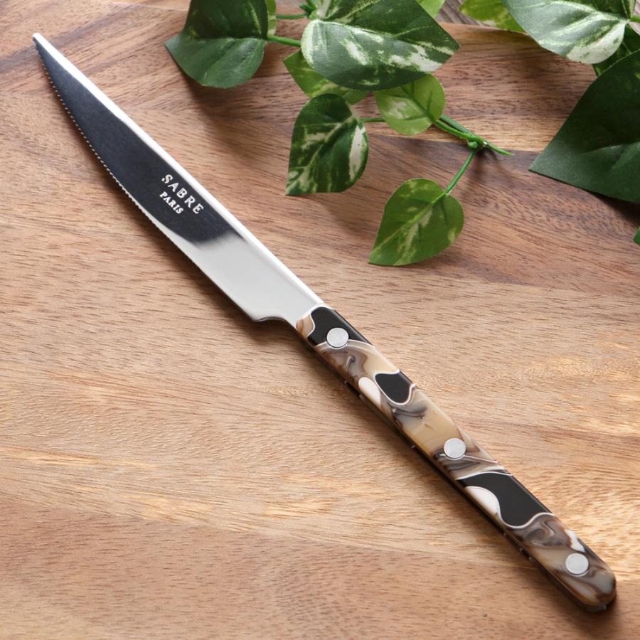 テーブルナイフ 8本セット フランス アンティークショップ購入 角の柄