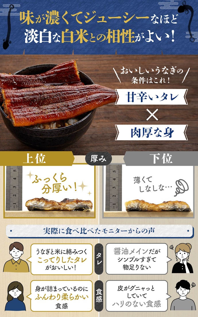 おいしいうなぎ通販を選びたいなら、注目すべきは肉厚さと味の濃さ!