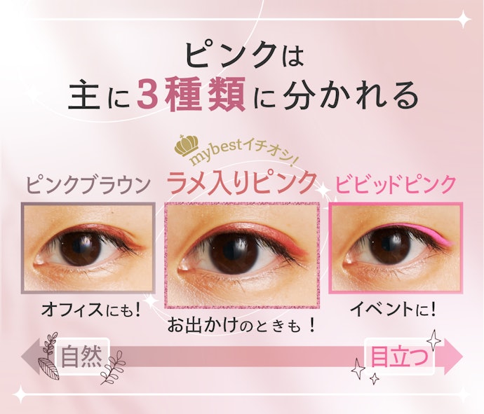 TPOに合わせてピンクの色味を選ぼう