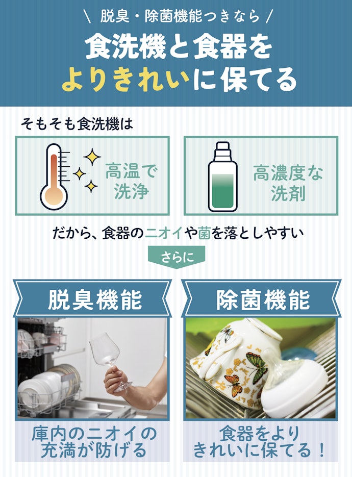 小さな子どもがいる家庭なら、脱臭・除菌機能つきも検討を