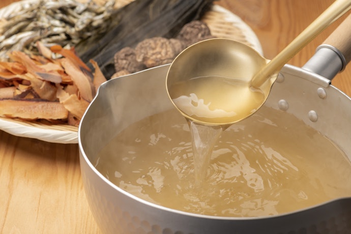 出汁によっても味わいが変わる。種類や配合割合に注目