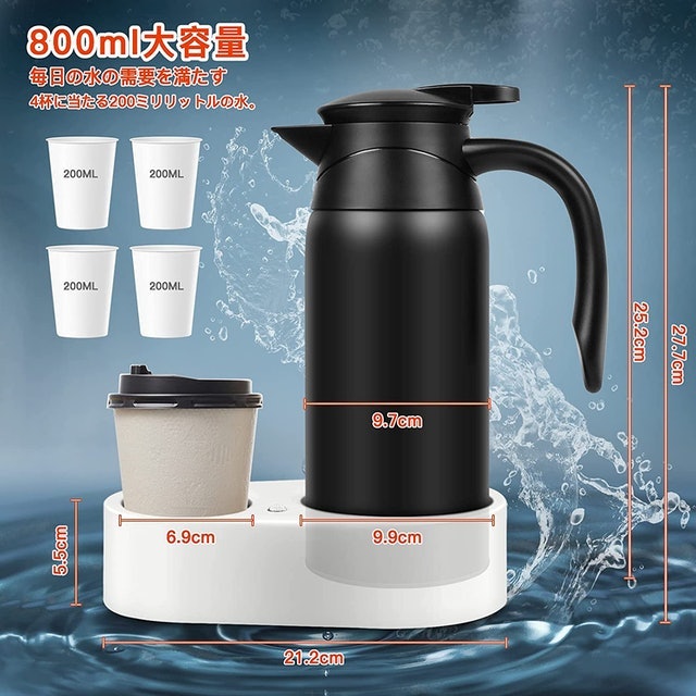 500mlがおすすめ!必要なお湯の量で容量を決めよう