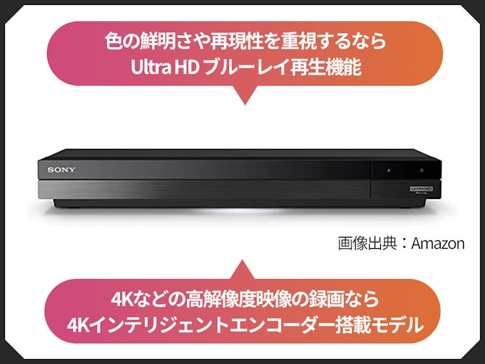 4KやUHDなどの高画質映像を楽しむための機能に注目