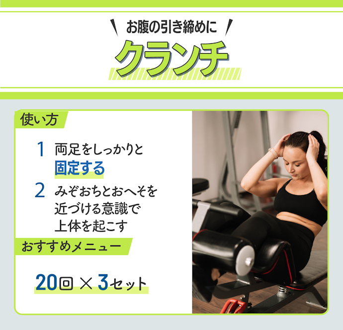 クランチの使い方