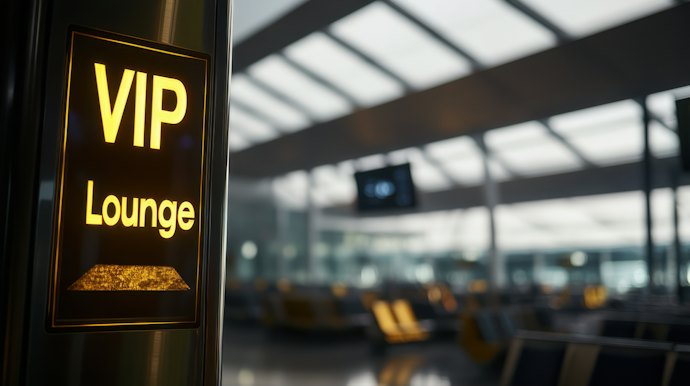 空港やレストランで特別な時間を過ごせる