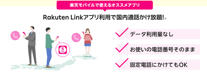 Rakuten Linkアプリで10秒以上通話する