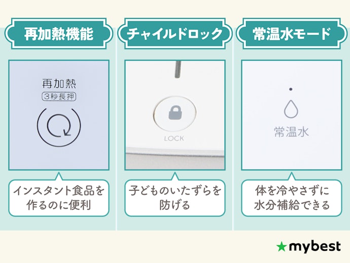 使用したいシーンにあわせた機能があるかも確認しよう