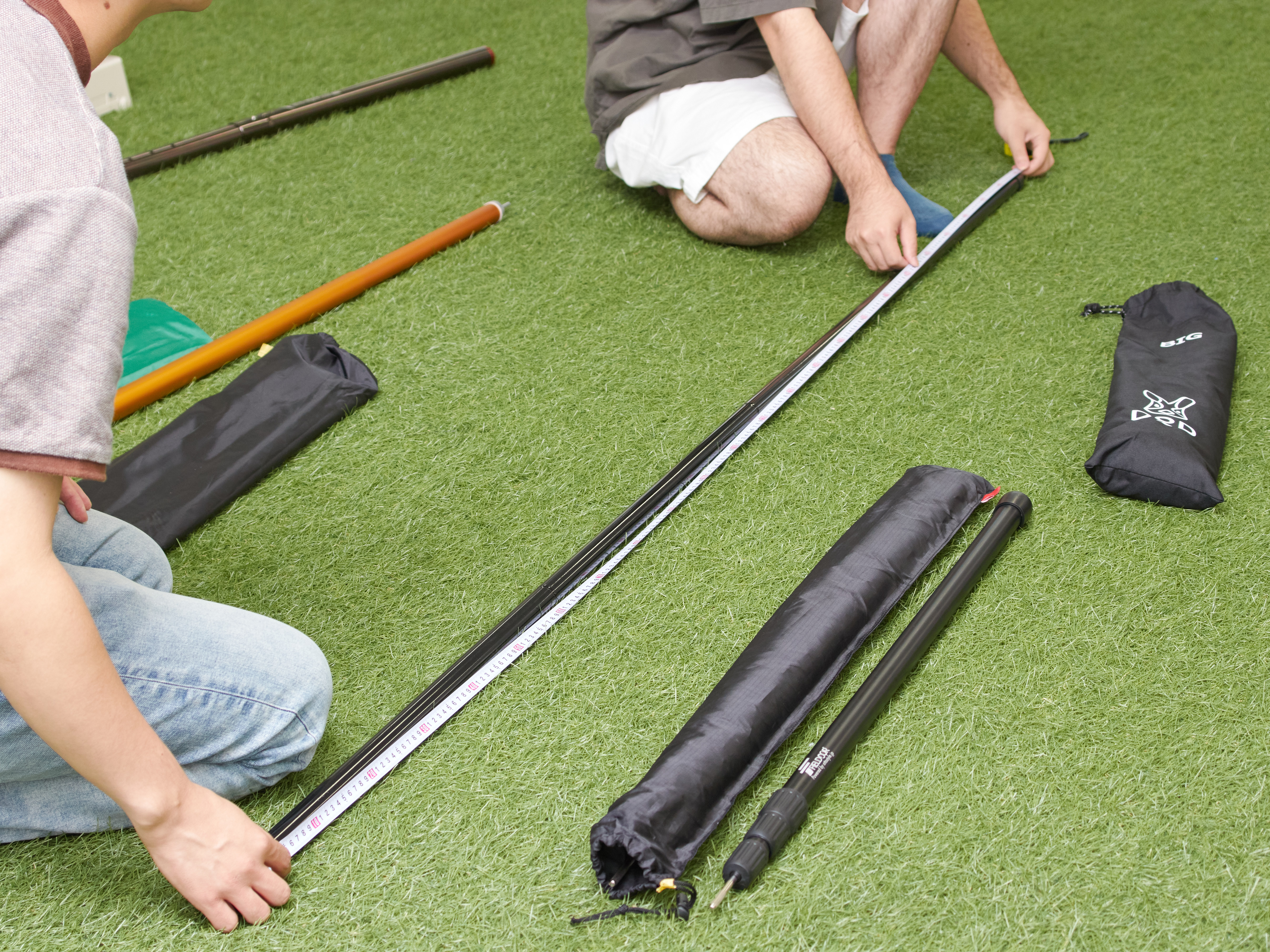 【強い継ぎ足し式】アルミタープポール6本&帆布ケース 33mm×2 28mm×4 強い継ぎ足し式】アルミタープポール6本&帆布ケース 33mm×2 28mm×