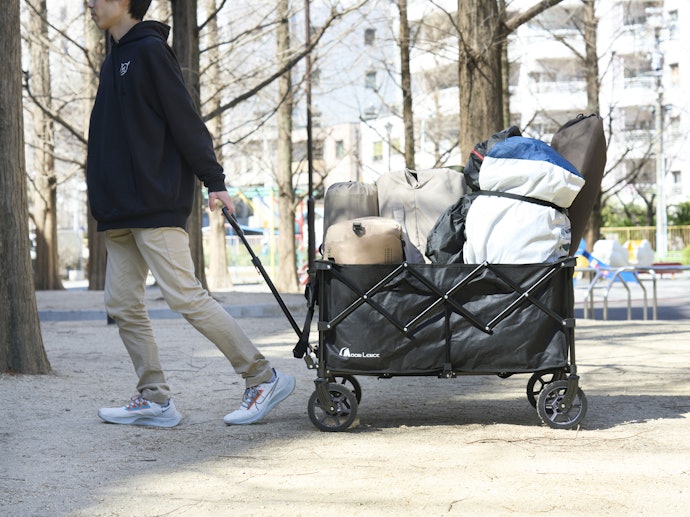 耐荷重は100kg。スチール製のフレームも頑丈さを底上げ