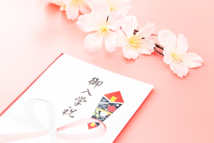 入学祝いにはのしをかけるのがマナー。店舗で対応してもらえるかチェック