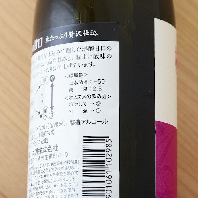 甘口好きなら「日本酒度」がマイナスのものがおすすめ