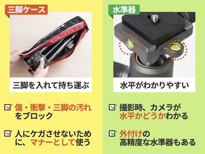 あると便利な機能・アクセサリーも確認