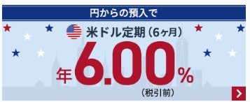 外貨預金|円普通預金から直接外貨定期預金を申込むと金利を上乗せ