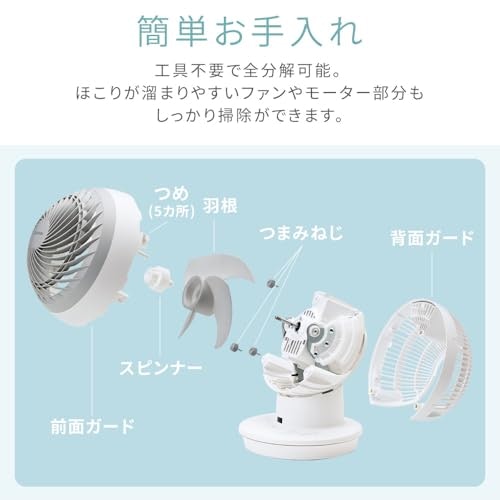 手入れの手間を軽減したいなら、工具不要で分解可能なモデルを要検討