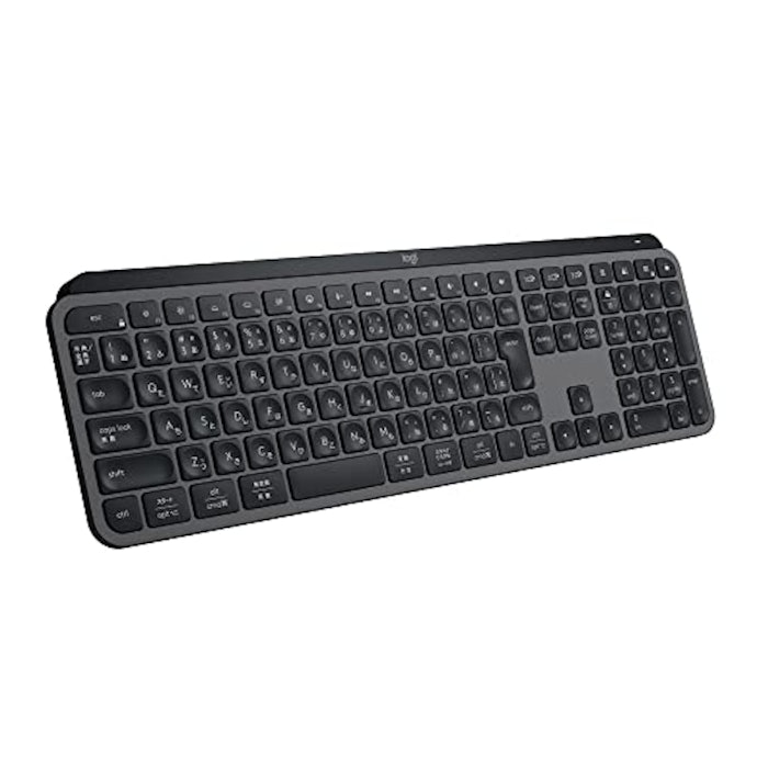 LogicoolのMX KEYS Sは、指にフィットしやすいキーキャップが特徴