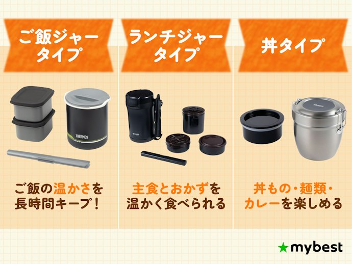 詰める食材や食べる量に合わせてタイプを選ぼう